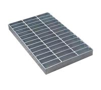 Couvercle de grille de vidange en acier galvanisé, résistant à la rouille, grille robuste pour canalisations, sols, cour, facile à installer, solution de drainage durable, 50 x 100 x 3 cm