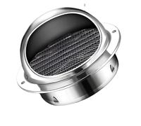 Couvercle De Grille D'échappement Ventilation Conduit Plafond Mural En Acier Inoxydable, Sortie Étanche, Capuchon Chauffage Et Refroidissement Pour usage résidentiel(Spherical-150mm)