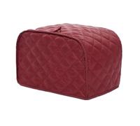Couvercle de Grille Deux Tranches Rouge en Coton Polyester | Protection Anti-éclaboussures et Anti-poussière, Cuisine et Comptoir, Cache le Désordre des Appareils