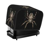 Couvercle de grille-pain à motif araignée effrayante, à suspendre, adapté pour la décoration de table de restaurant et de salle à manger.