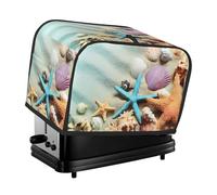 Couvercle de grille-pain à motif coquillages et étoiles de mer, à suspendre, adapté pour la décoration de table de restaurant et de salle à manger.