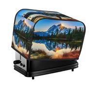 Couvercle de grille-pain à motif lever de soleil montagnard, pour petits appareils de cuisine, adapté pour la décoration de table à manger à la maison