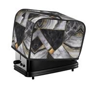 Couvercle de grille-pain doré à texture marbre noir, pour petits appareils de cuisine, adapté pour la décoration de table à manger à la maison