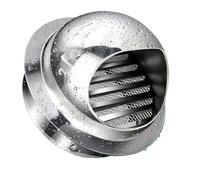 Couvercle de grille ventilation, couvercle à persiennes en acier inoxydable, externe mural for extracteur d'aération, idéal for les bouches salle bain et cuisine (taille : 300 mm/11,8 pouces)