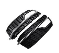 Couvercle De Grilles De Phares Antibrouillard Compatible pour Audi A5 S-Line S5 2013 2014 2015 2016 2017 Grille De Pare-chocs Avant 8T0807681K 8T0807682K Chrome Argent(1 Pair)
