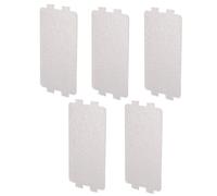 Couvercle de guide d'ondes, 5 pièces 4,6 x 2,5 pouces, plaque de mica universelle pour four à microondes, feuille résistante à la chaleur, remplacement pour réparation de