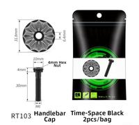 Couvercle de Jeu de Direction Métal 31.8mm pour durable Couvercle | Diamètre extérieur 31.8mm, compatibilité totale, montage pour précis, améliore l'esthétique du vélo(Time-Space Black)