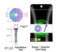 Couvercle de Jeu de Direction Métal 31.8mm pour durable Couvercle | Diamètre extérieur 31.8mm, compatibilité totale, montage pour précis, améliore l'esthétique du vélo(Mark Dazzle)