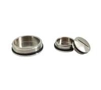 Couvercle de joint presse-étoupe en laiton nickelé PG16, bouchon à vis rond hexagonal métal, aveugle(Locknut,M30x1.5-4PCS)