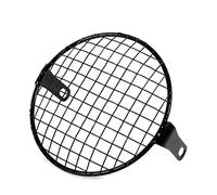 Couvercle de Lampe de Phare à Montage Latéral de Grille de Moto Rétro adapté pour de Meilleures Vues et Réflexions de la Route, Masque de Couverture de Grille de Phare Durable pour Les