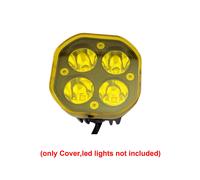 Couvercle De Lentille De Lampe De Travail À Led,Protecteur Anti-Poussière,Cube,Cosses,Rond,Conduite,Tout-Terrain,Rl,Suv,3 Po,4 Po,9 Po - Type 3inch Yellow Cover