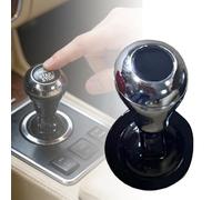 Couvercle de levier de démarrage de voiture - Cadre en alliage métallique avec rembourrage de protection - Universel - Convient à la plupart des modèles de voitures (argenté)