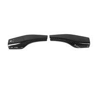 Couvercle de Levier de Direction Gearwell, Garniture de Signal de Virage Compatible avec Modèle 3 Y, Protecteur de Commutation en Fibre de Carbone 2PCS, Jeu de Couvercle de bâton (Noir Brillant)