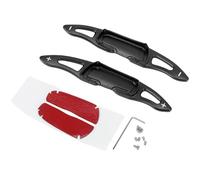 Couvercle de Levier de Vitesse au Volant adapté pour CX-9 MX-5 - Double fonctionnalité, Changement de Vitesse Pratique adapté aux Propriétaires de en Alliage D'aluminium (BLACK)