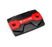 Couvercle De Liquide Frein Moto Couvercle Réservoir Liquide Frein Avant Et Arrière Et Bouchon Remplissage D'huile Accessoires Moto pour MT09 MT 09 MT-09 SP 2014-2020 2018 2019(Red,1pc Brake Cap)