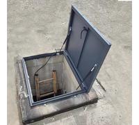 Couvercle de Lucarne, Plaque Couverture Trappe Toit Porte grenier étanche à l'air pour sous-sols et gaines techniques(White,80x80-91x91 cm)