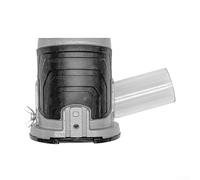 Couvercle de machine de coupe de bord en aluminium et plastique avec interface sous vide et fonction de confinement de la poussière