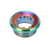 Couvercle de manivelle de cyclisme 20mm, bouchon à vis en alliage d'aluminium M20, boulon de fixation de pédalier de cyclisme sur route et en montagne (Colorée)