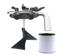 Couvercle De Mélange De Pot De Peinture - 4 L, Bouchon Anti-fuite Scellé Avec Bec Verseur Anti-goutte Et Lame D'agitation | Couvercle De Mélangeur Universel Pour Revêtements À Base D'eau Et De Solvant