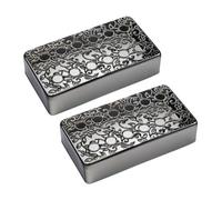 Couvercle de micro creux pour guitare Humbucker Coque de protection professionnelle Texture laiton pour accessoires électriques