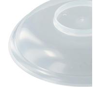 Couvercle de micro-ondes transparent en polypropylène avec trous d'aération pour réduire les éclaboussures et maintenir la fraîcheur et soutenir les besoins de réchauffage (taille L)