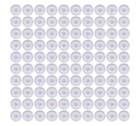 Couvercle de Microphone jetable, résistant à la poussière et à la sueur, excellente élasticité, réduit le bruit, 100 pièces (point rouge blanc)