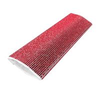 Couvercle de Microphone Rouge à Strass pour Poignée de Micro | Manchon Décoratif, Prise Confortable, Usage, Style Chic, Compatible Microphone Portatif