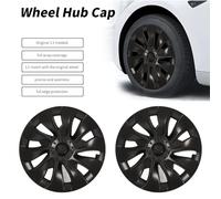 Couvercle de moyeu de Roue de 18 Pouces, Garniture de Protection de Jante complète, Ensemble d'enjoliveurs symétriques pour 4 pièces de Roue de 18 Pouces (Grise)