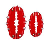 Couvercle de moyeu Kit de 2 caches d'étrier de frein avant et arrière, universels, pour voiture, gauche et droite(Red S)