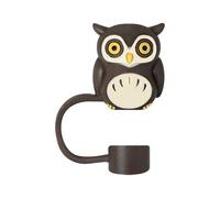 Couvercle de paille d'Halloween pour tasse, couvercle de paille en silicone pour gobelet de 30 et 40 oz avec poignée, embouts de paille réutilisables de 10 mm et 0,4 po pour (Dark Purple, 4x4x1cm)