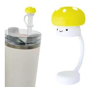 Couvercle de paille en silicone | de protection en forme de champignon pour pailles - Bouchons de paille en silicone pour filles