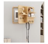 Couvercle De Panneau Électrique En Bois Avec Étagère Et Crochets, Coffret De Compteur Électrique Caché Pour Bureau À Domicile(Wood2,45 * 35cm/17.7 * 13.8in)