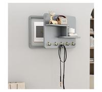 Couvercle De Panneau Électrique En Bois Avec Étagère Et Crochets, Coffret De Compteur Électrique Caché Pour Bureau À Domicile(Gray4,60 * 40cm/23.6 * 15.7in)