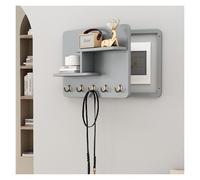 Couvercle De Panneau Électrique En Bois Avec Étagère Et Crochets, Coffret De Compteur Électrique Caché Pour Bureau À Domicile(Gray3,60 * 40cm/23.6 * 15.7in)