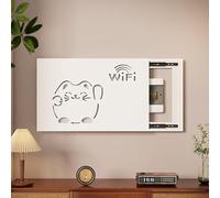 Couvercle De Panneau Électrique Mural, Armoire De Couverture De Boîte À Fusibles, PVC Cache Tableau Electrique Decoratif, pour la Décoration Murale d'un Hôtel DIY(White 3,55 * 45cm/21.6 * 17.7in)