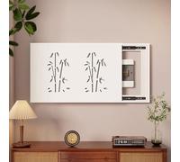 Couvercle De Panneau Électrique Mural, Armoire De Couverture De Boîte À Fusibles, PVC Cache Tableau Electrique Decoratif, pour la Décoration Murale d'un Hôtel DIY(White 1,60 * 40cm/23.6 * 15.7in)