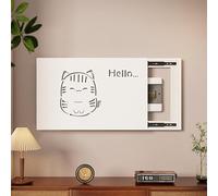 Couvercle De Panneau Électrique Mural, Armoire De Couverture De Boîte À Fusibles, PVC Cache Tableau Electrique Decoratif, pour la Décoration Murale d'un Hôtel DIY(White 5,60 * 50cm/23.6 * 19.7in)