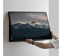 Couvercle De Panneau Électrique Mural, Peinture Décorative De Boîte De Compteur Électrique Cachée, Coffret D'habillage Tableau Électrique Décorative Peinture(Black 5,45 * 35cm/17.7 * 13.7in)