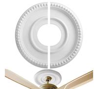 Couvercle de passage de plafond - de recouvrement de ventilateur de plafond - Panneau rond en polyuréthane avec diamètre intérieur de 9,9 cm et diamètre extérieur de 31,5 cm - Pour cave