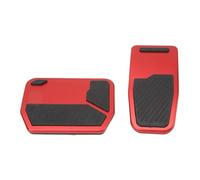 Couvercle De Pédale Frein D'accélérateur Rouge Sportif, 2 Pièces, Patin Antidérapant Compatible Avec