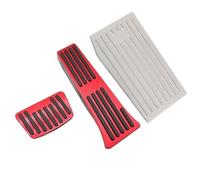 Couvercle De Pédales De Frein Et D'accélérateur De Voiture Repose-pieds Accessoires Pour Hyundai Pour Tucson NX4 2021 2022 2023 2024 MTVTFECEWG(3pcs Sliver Red)