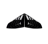 Couvercle De Pelle De Ventilation pour Fenêtre Latérale Arrière De Voiture, pour BMW pour Série 4 G26 M440i M440d 2021~2025 Couvercle De FenêTre LatéRale ArrièRe Louver(Black)