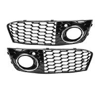 Couvercle de Phare Antibrouillard Cadre de Lampe Grille en Couverture en Couverture Antibrouillard de Style RS pour Voiture Pour Véhicule Ajustement pour(Galvanoplastie (GZ.D072DL/R))