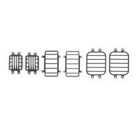 Couvercle de phare,Couvercle de lumière avant,Protection de lumière avant,Couvercle de lumière latérale arrière,Pièces détachées RC Car,Accessoire RC Car