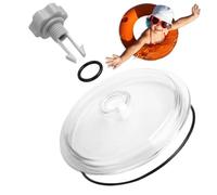Couvercle de piège à feuilles de piscine - Pièces de rechange pour pompe de filtre à sable | Couvercle de filtration pour feuilles | Accessoires de piscine et de spa avec anneau et valve pour débris
