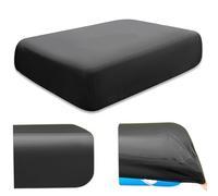 Couvercle de Piscine Gonflable, 130x72x22 Pouces Rectangle étanche UV Protection UV Boule Couvre de Piscine avec Bande élastique pour Le Jardin extérieur Rectangle