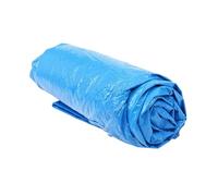 Couvercle de piscine rectangulaire résistant au vent et au soleil avec bords renforcés pour une utilisation en quatre saisons, couverture bleue anti-décoloration