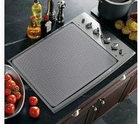 Couvercle de plaque de cuisson en silicone 71 x 56 cm - Protection en silicone pour cuisinière électrique - Protection à induction pour plaque de cuisson en céramique - Résistant à la chaleur - Gris