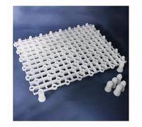 Couvercle De Plaque De Séparation for Aquarium, Matériau Filtrant, Tampon for Tortue, Aquarium, Grille De Terrasse, Bricolage Blanc(6pcs)