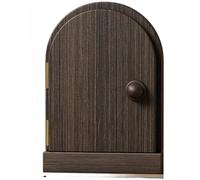 Couvercle de plaque d'interrupteur en bois massif, avec design d'arche minimaliste, en noyer naturel ou pin brûlé, facile à installer (C)